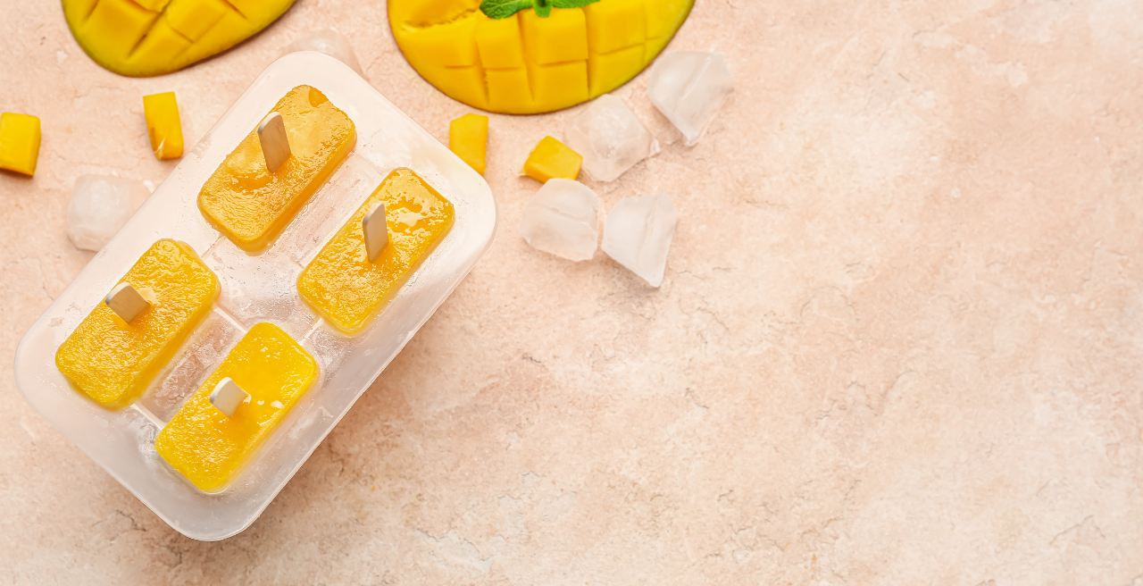 Mango, Mint & Coconut Ice Lolly